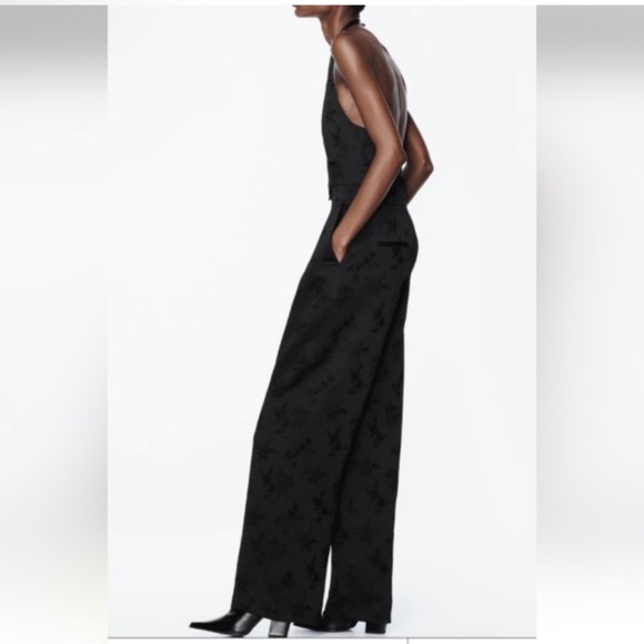 Zara Jacquard Vest Jumpsuit - Picture 6 of 14